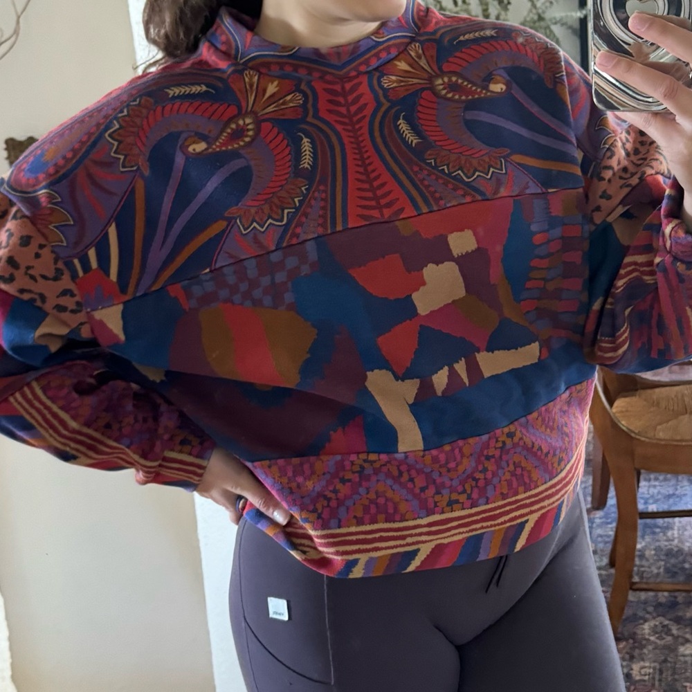FARM Rio Multicolor Abstract Patterned Sweater - Picture 4 of 10